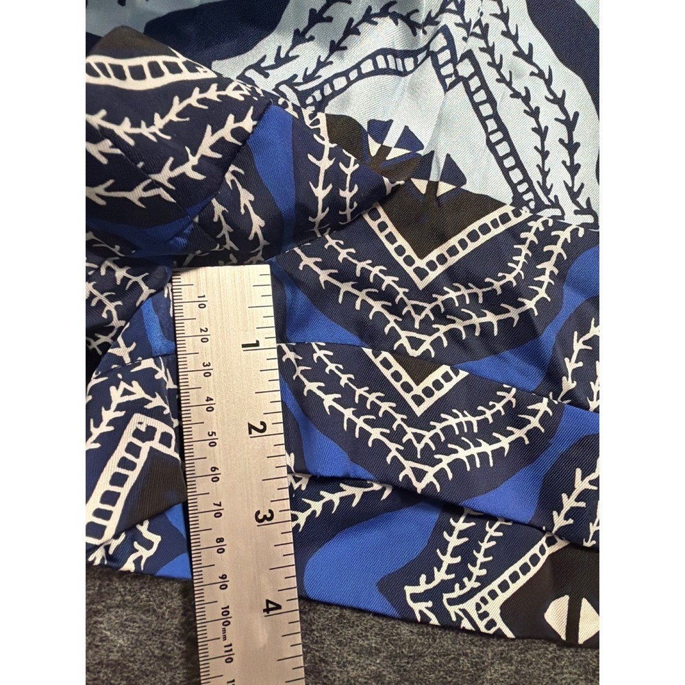 Alexis Robbie Romper Santorini Long Sleeve Blue Geometric Print Kimono Sleeves - Picture 10 of 13